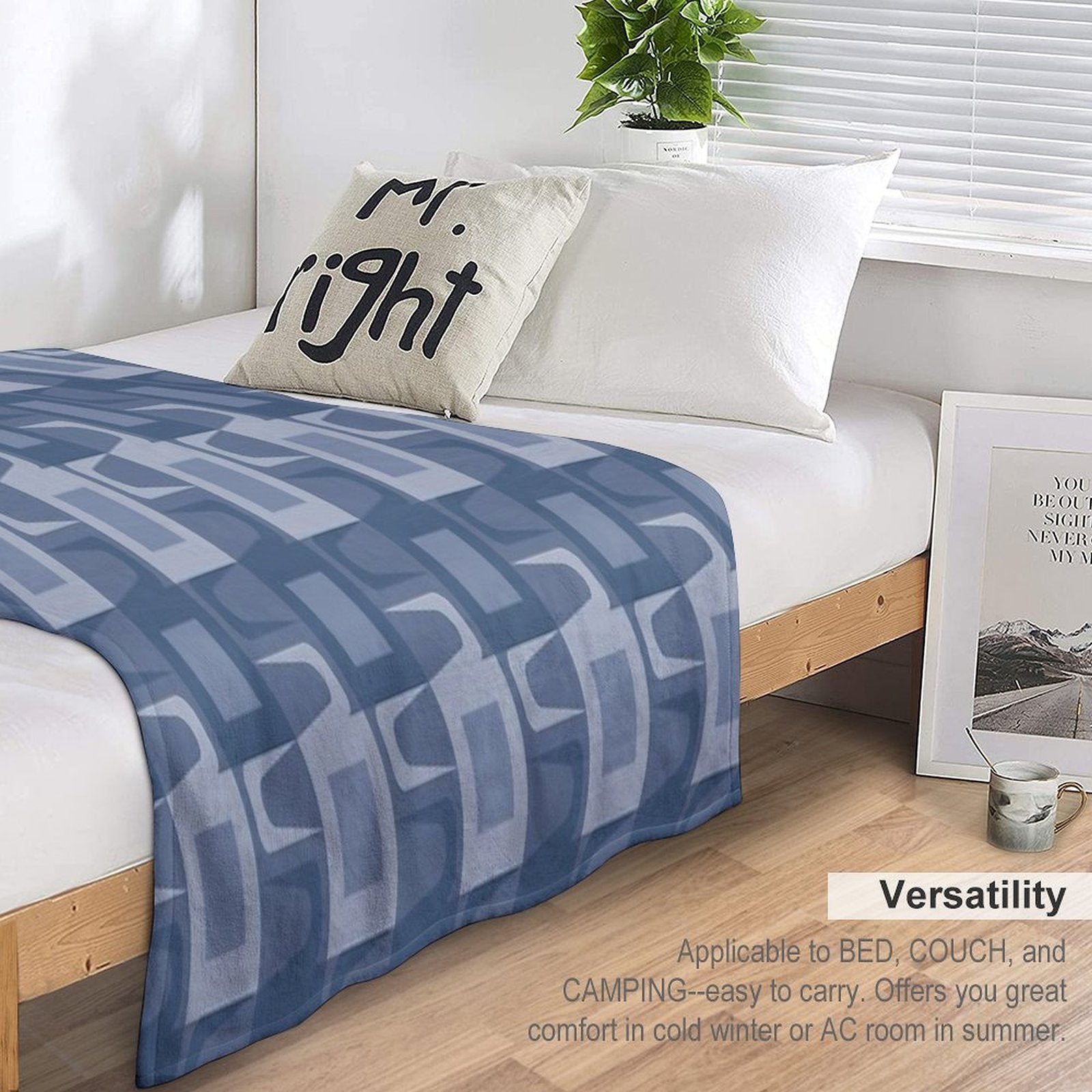 Mid Century Modern Pattern Premium Throw Blanket