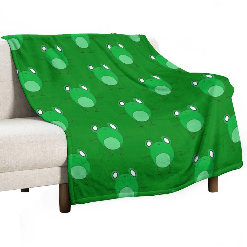 Frog Dancing Eco-conscious Throw Blanket