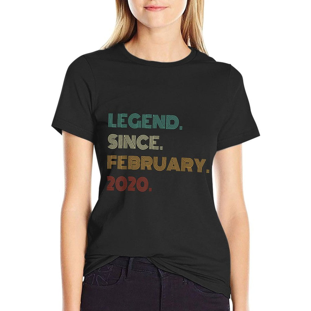 5 Years Old Legend Since February 2020 5th Birthday  Eco-friendly Material T-Shirt
