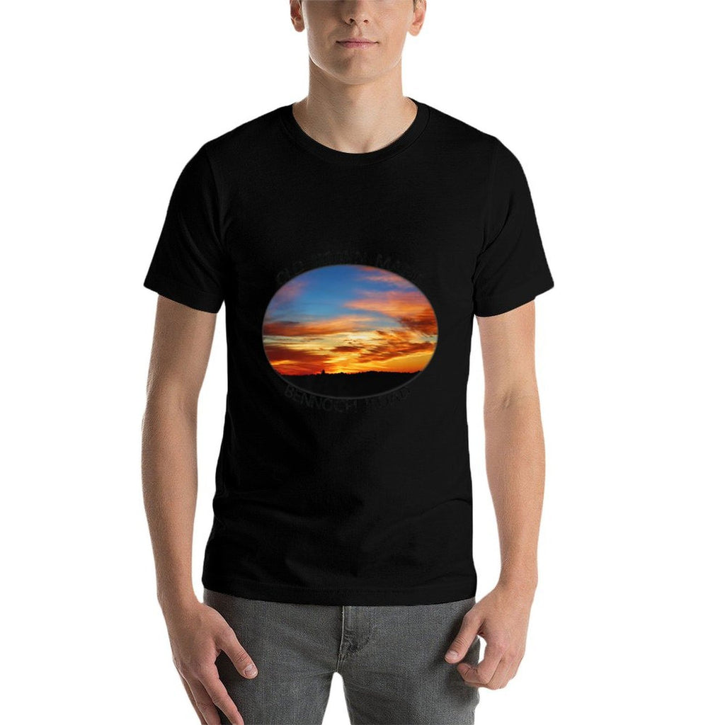 Old Town, Maine Magic Hour Early Morning Twilight Sky Premium  Polyester Blend T-Shirt