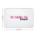Broadway Bound Pink Tie Dye  Easy To Clean Bath Mat
