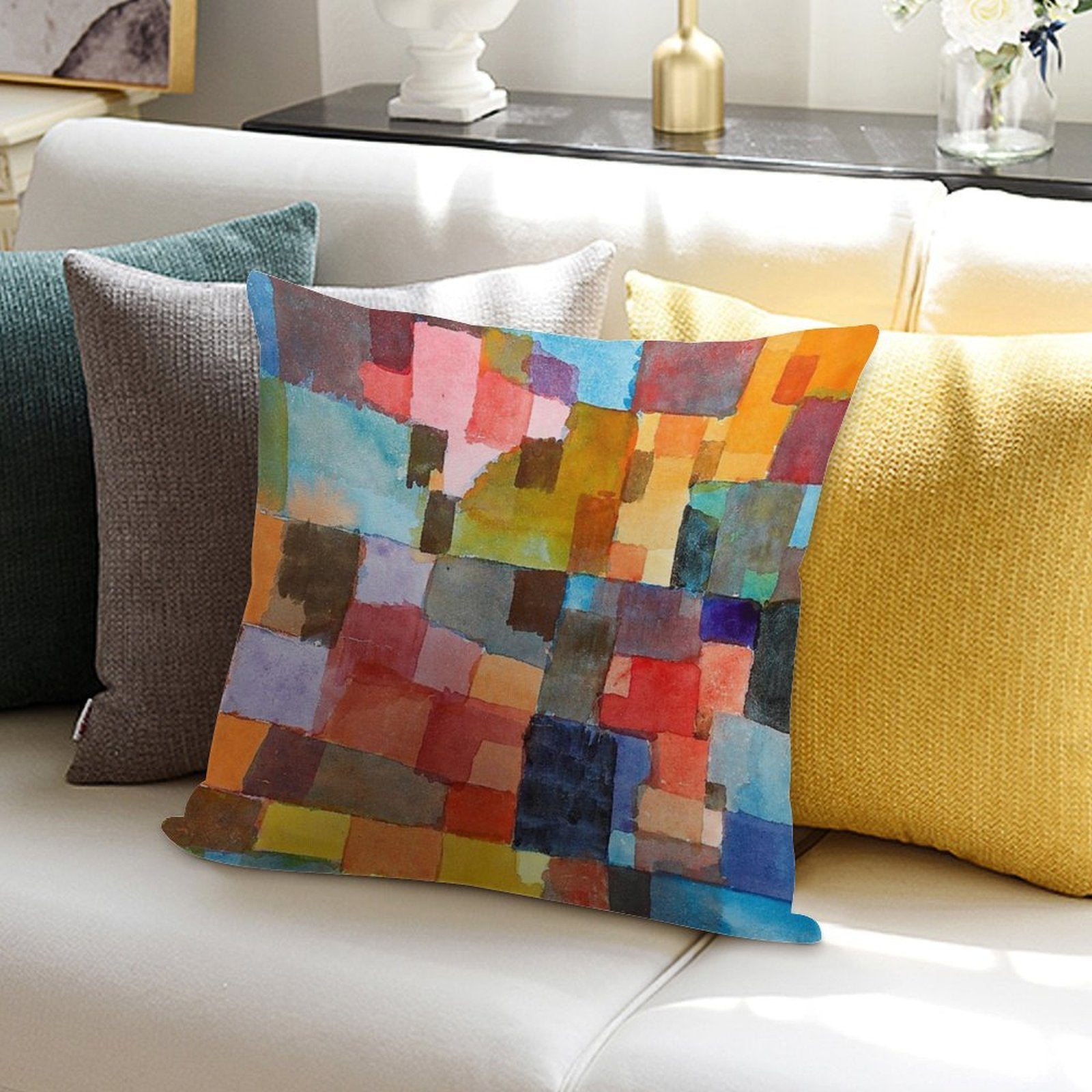 Raumarchitekturen, Paul Klee Soft Multiple Sizes Throw Pillow