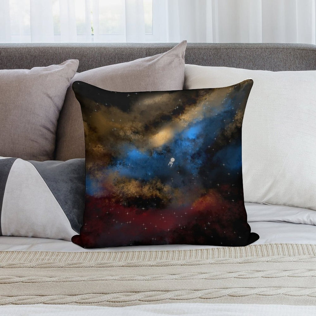 Star Trek - Boldy Going Digital Painting - StarTrek Soft Easy Maintenance Throw Pillow