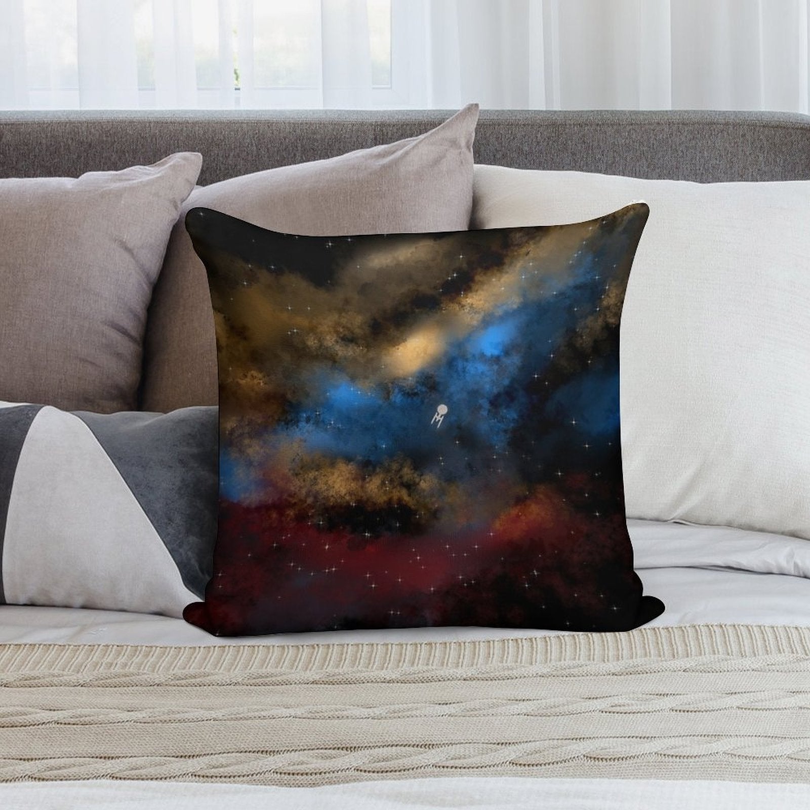 Star Trek - Boldy Going Digital Painting - StarTrek Soft Easy Maintenance Throw Pillow