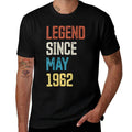 60th Birthday Vintage Born in May 1962 Birthday  Polyester Blend T-Shirt