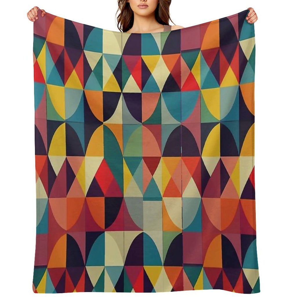 Seamless Geometric Pattern Design Easy Care Throw Blanket