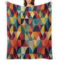 Seamless Geometric Pattern Design Easy Care Throw Blanket
