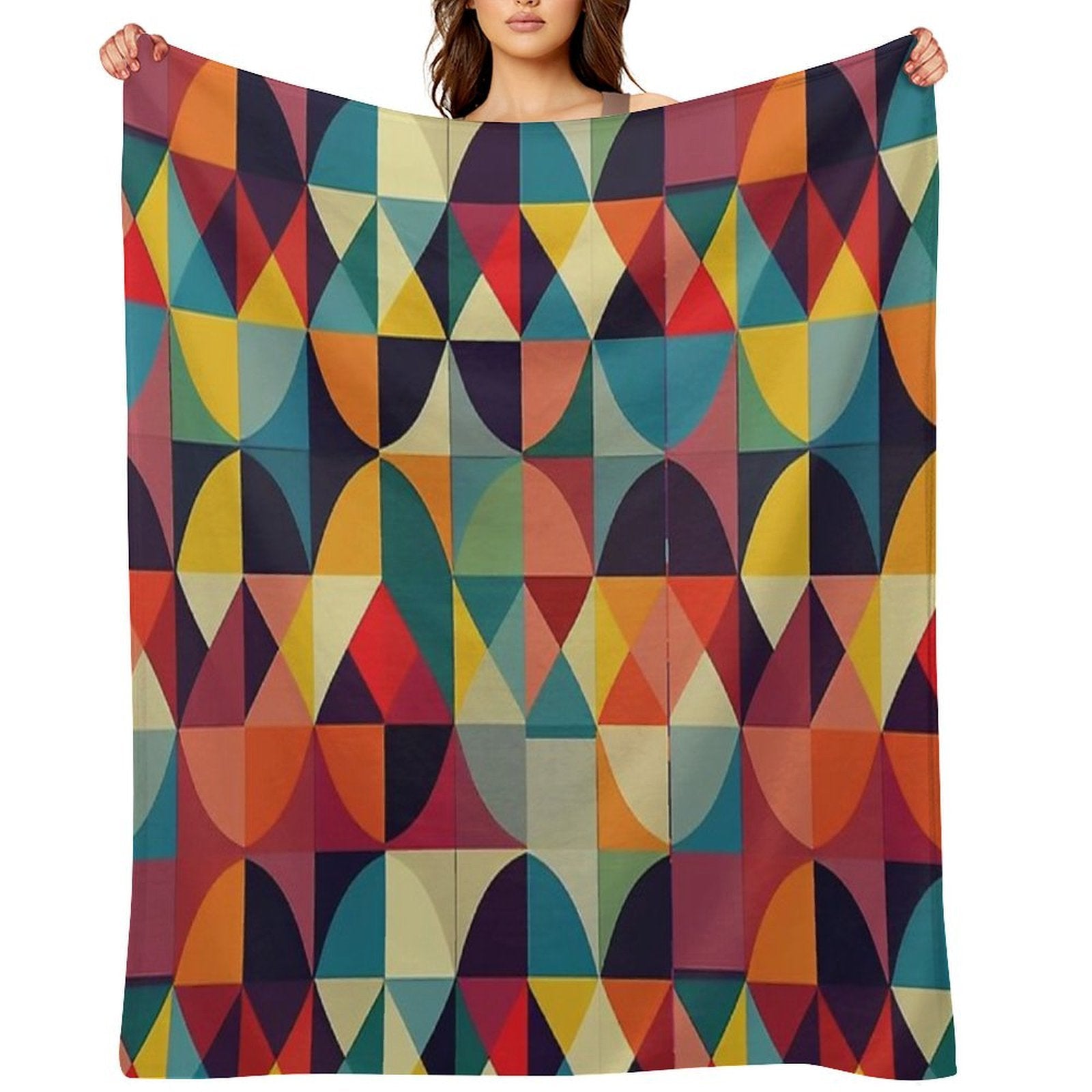 Seamless Geometric Pattern Design Easy Care Throw Blanket