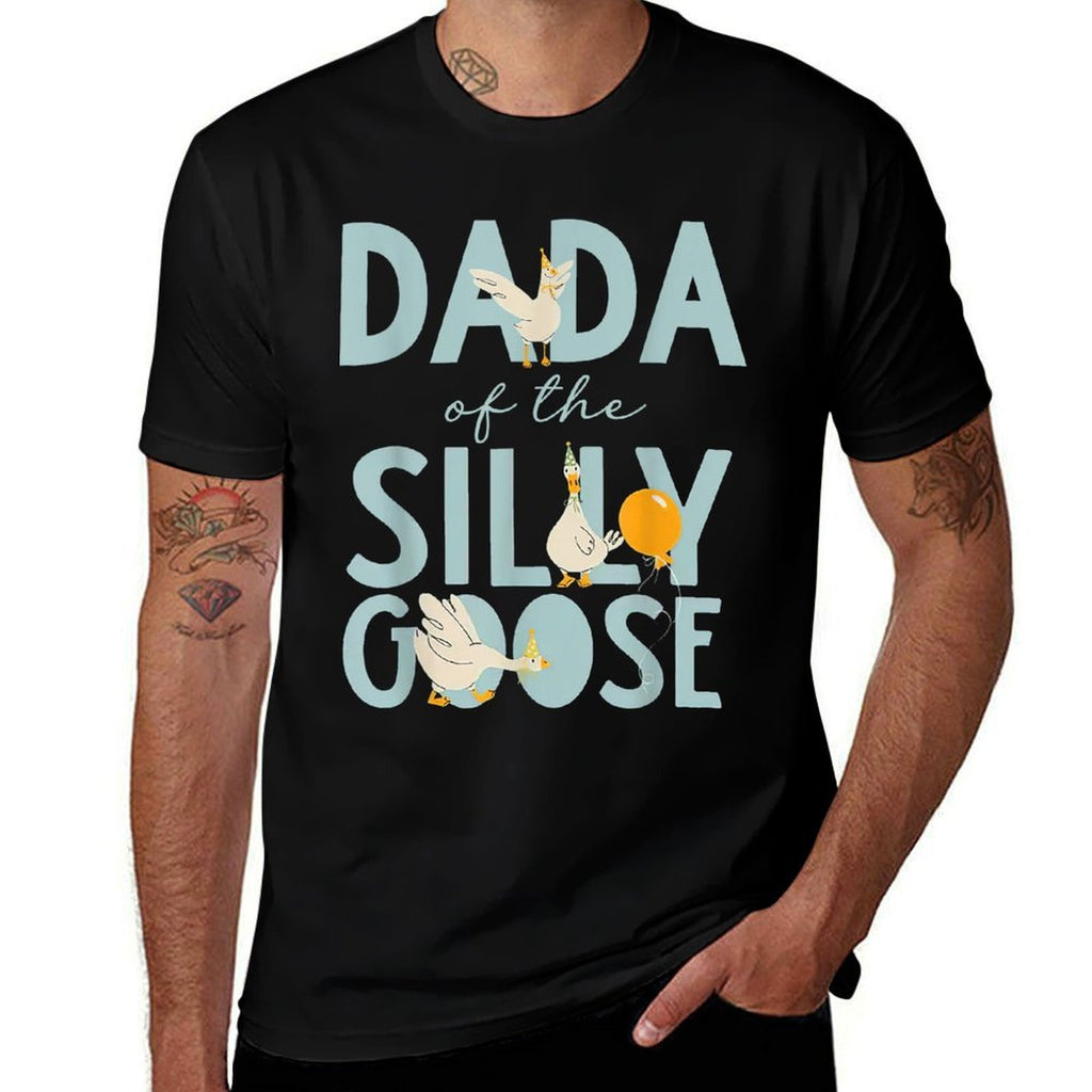 Dada Of The Silly Goose 1st Birthday Matching Family  Easy-care T-Shirt