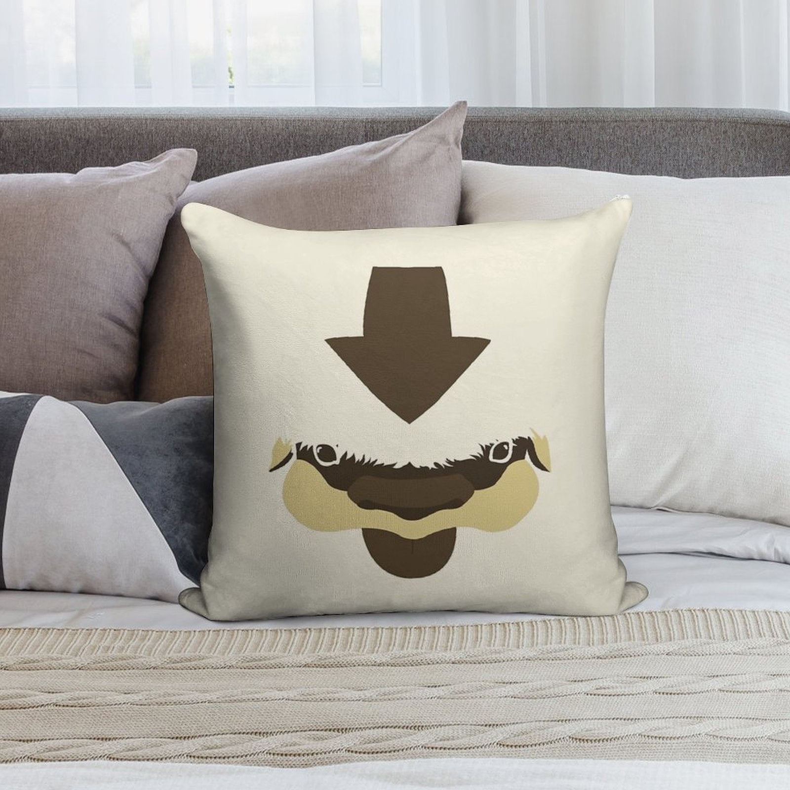 YIP-YIP! Soft Skin-Friendly Throw Pillow