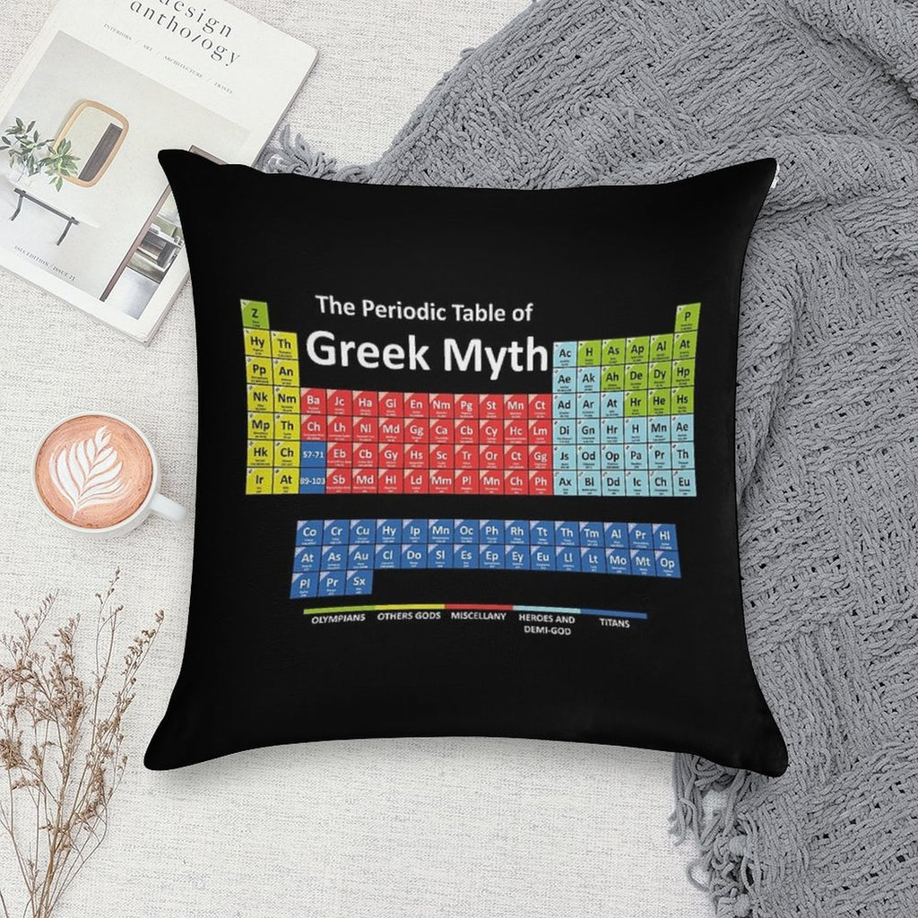 Periodic Table of Greek Mythology Soft Style Accent Throw Pillow