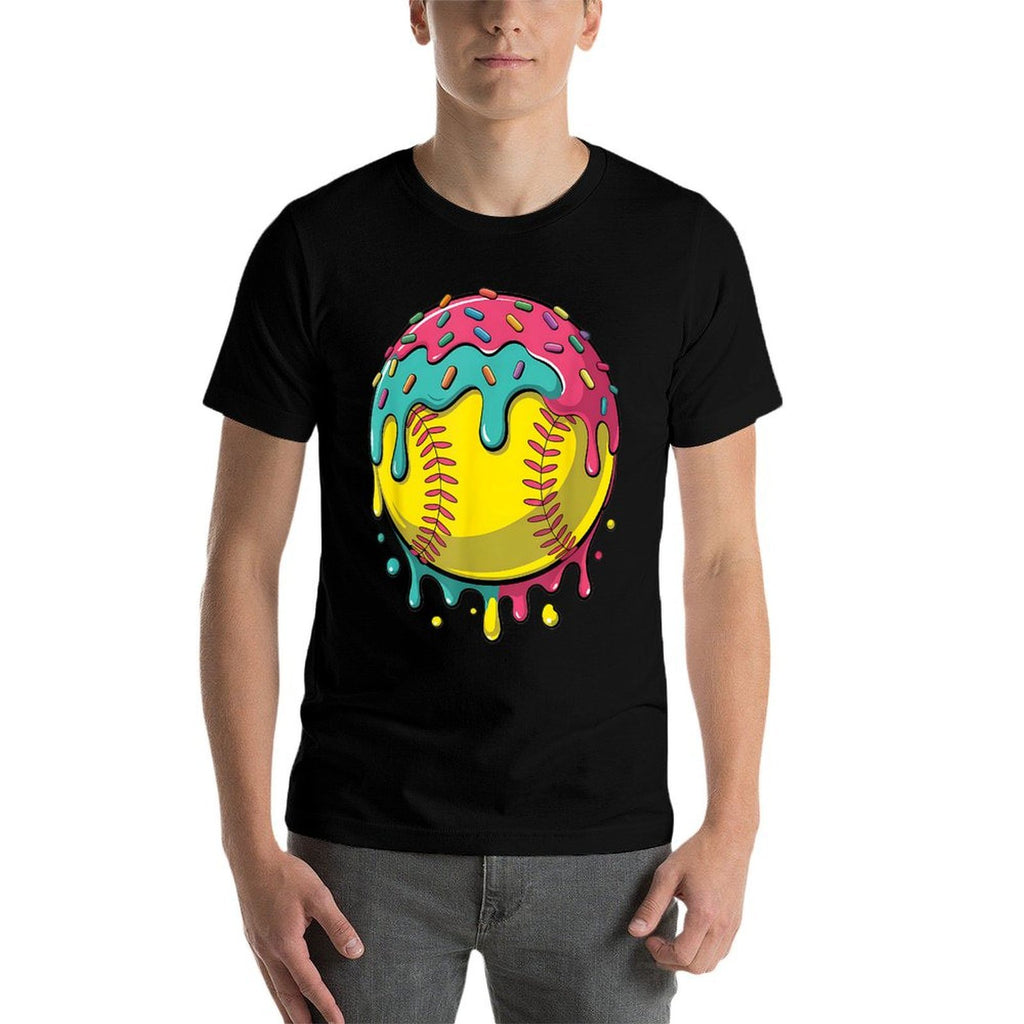 Softballn Girls Softball Stuff Softball Drip Girls  Tagless Design T-Shirt