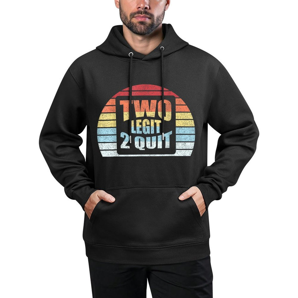 Retro Vintage Two Birthday Two Legit 2 Quit Customizable Surface Hoodie