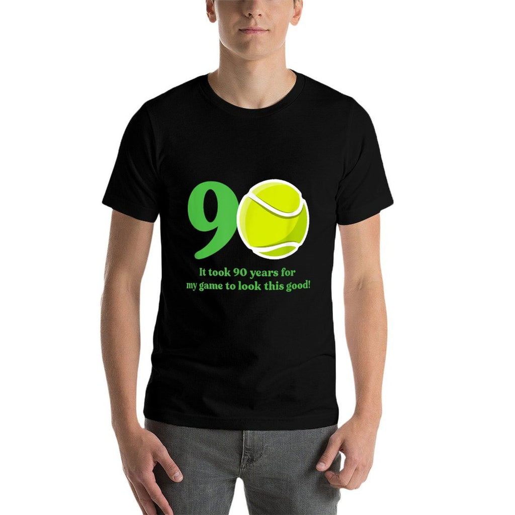 90 Year Old Tennis Player 90th Birthday  Odor-resistant T-Shirt