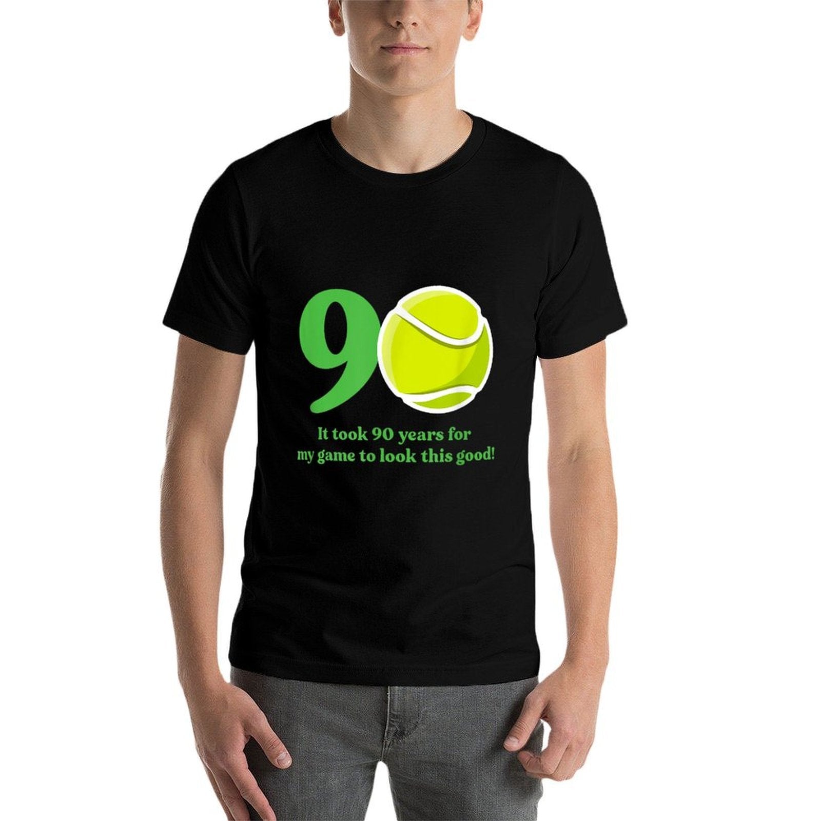 90 Year Old Tennis Player 90th Birthday  Odor-resistant T-Shirt