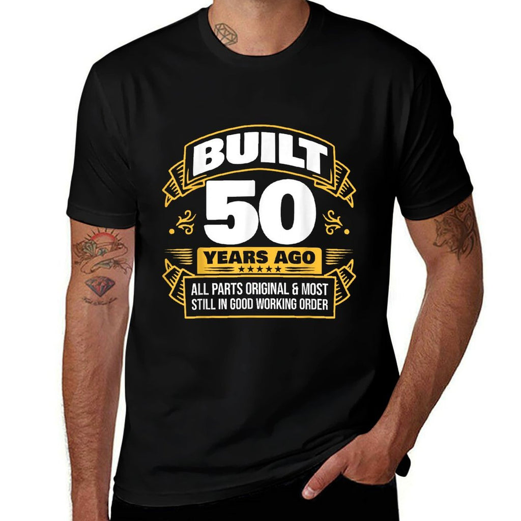 50th Birthday  Oversized Silhouette T-Shirt