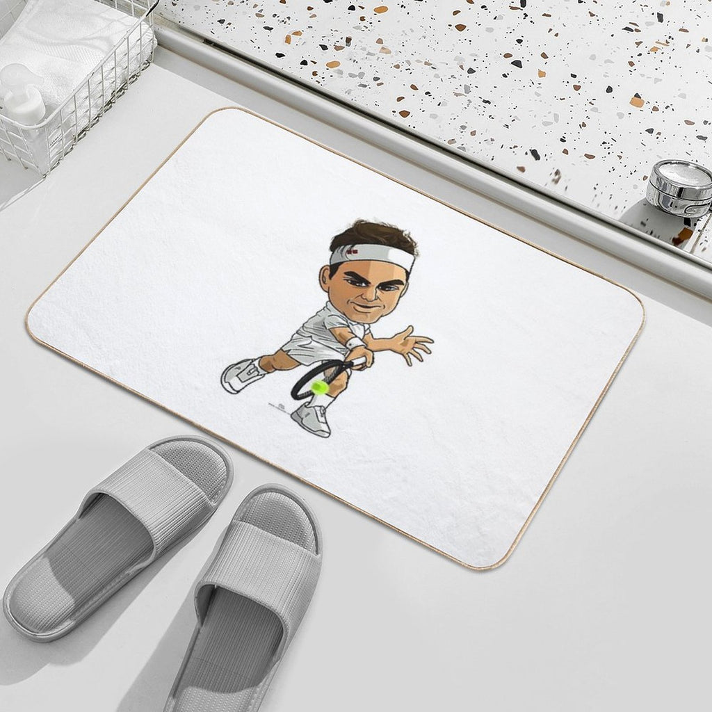 Roger Eyes on Ball  Absorbent Bath Mat