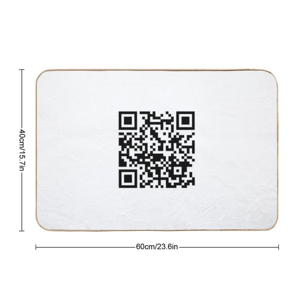 Steamed Hams QR Code  Eco-Friendly Bath Mat