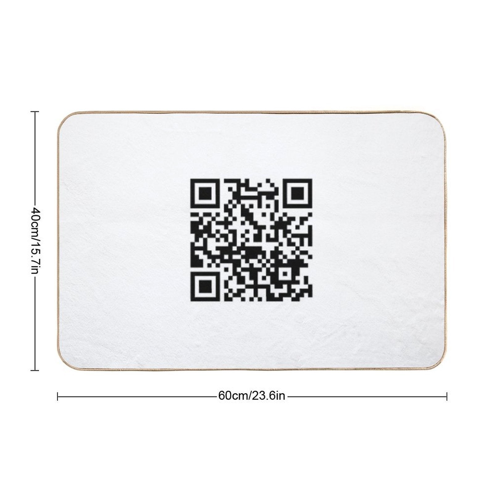 Steamed Hams QR Code  Eco-Friendly Bath Mat