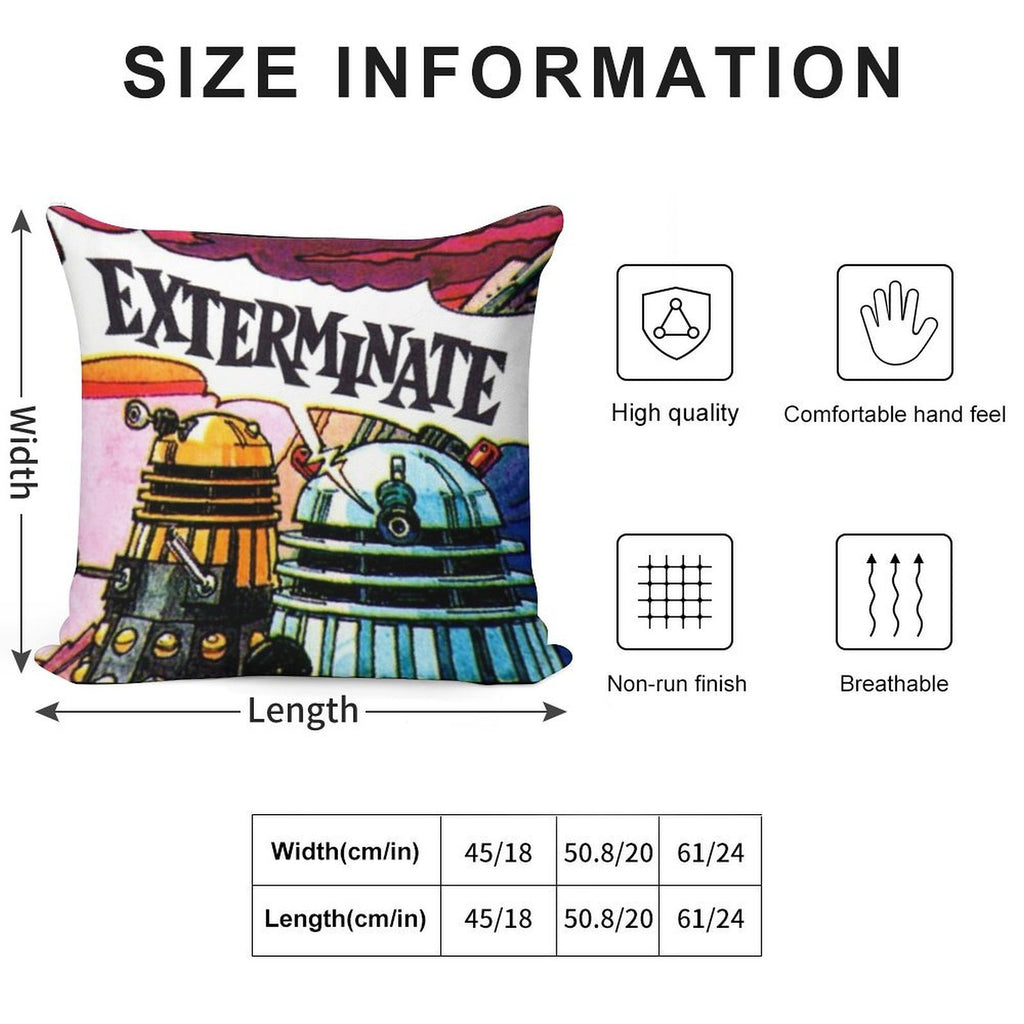 EXTERMINATE! Soft Bedroom Essential Throw Pillow