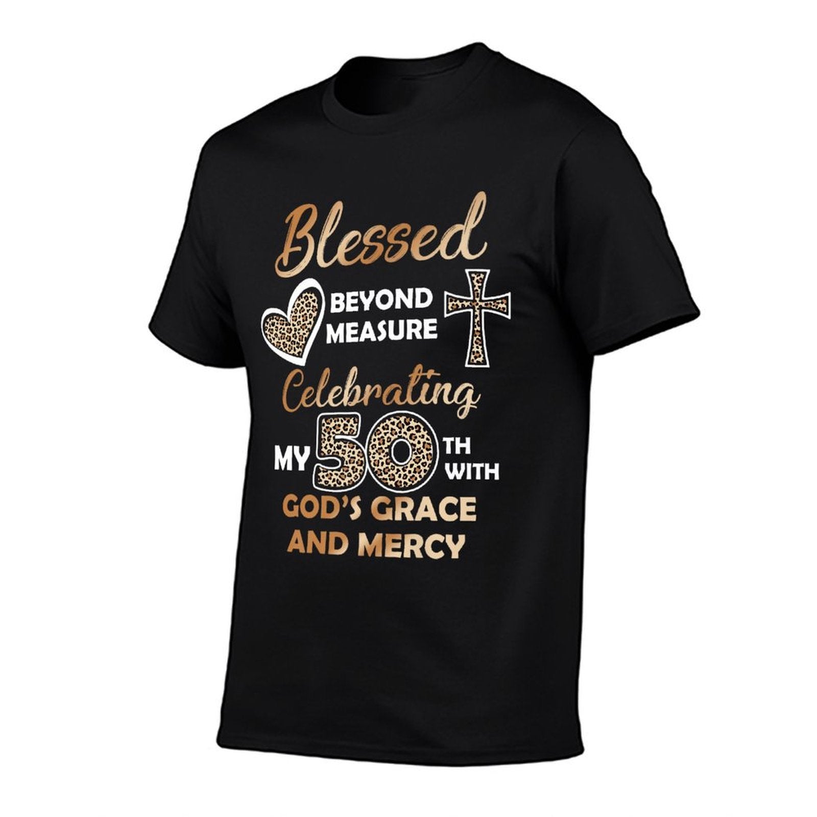 Blessed Birthday 50th Birthday Grandma 50th Birthday Women Premium  Polyester Blend T-Shirt