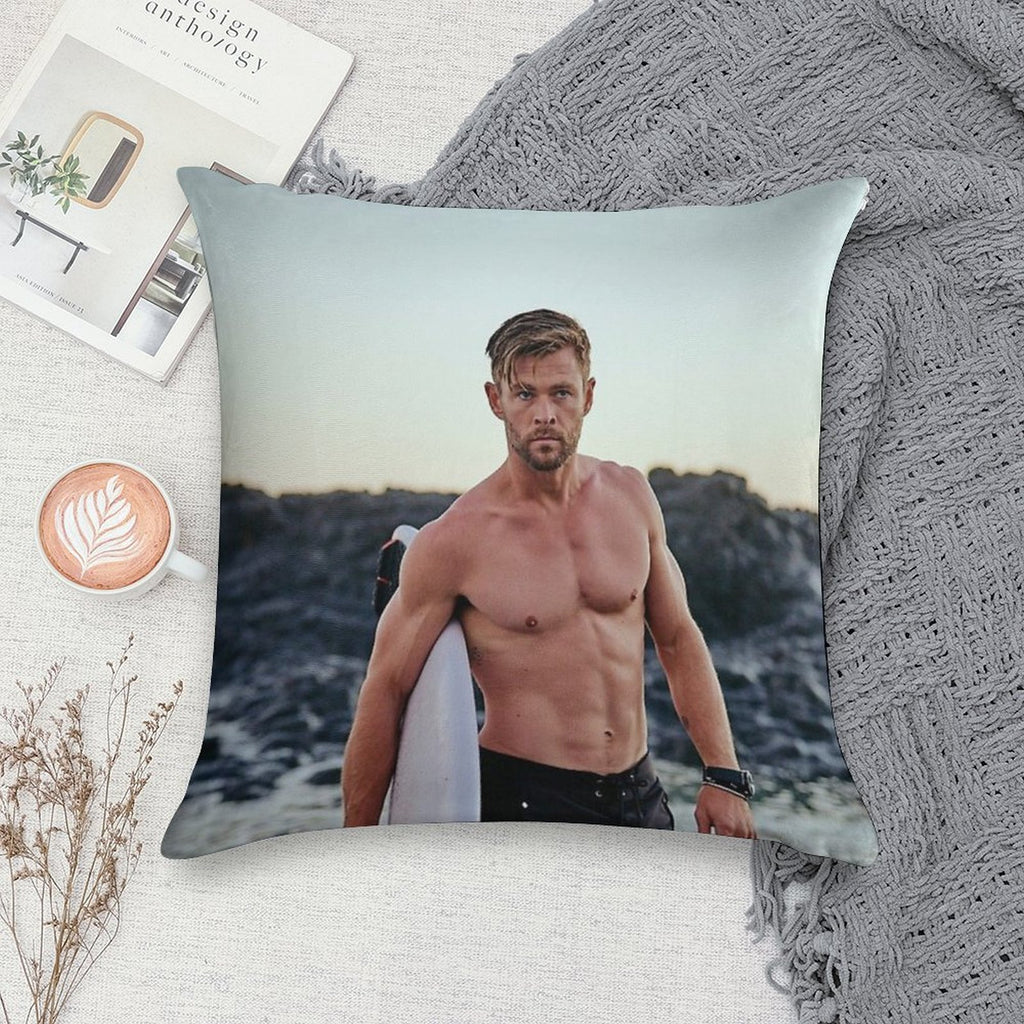 Chris Hemsworth Soft Skin-Friendly Throw Pillow