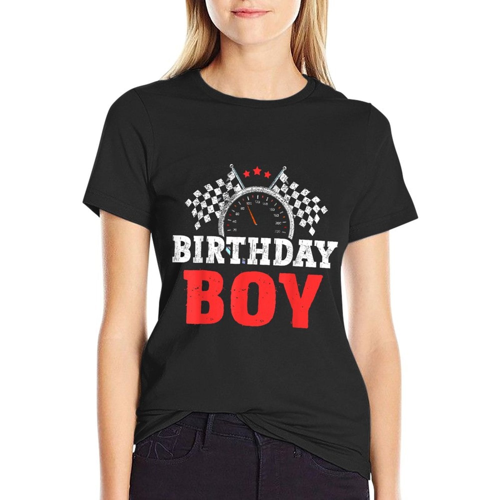 Birthday Boy Race Car Racing Car Driver Birthday Crew  Easy-care T-Shirt
