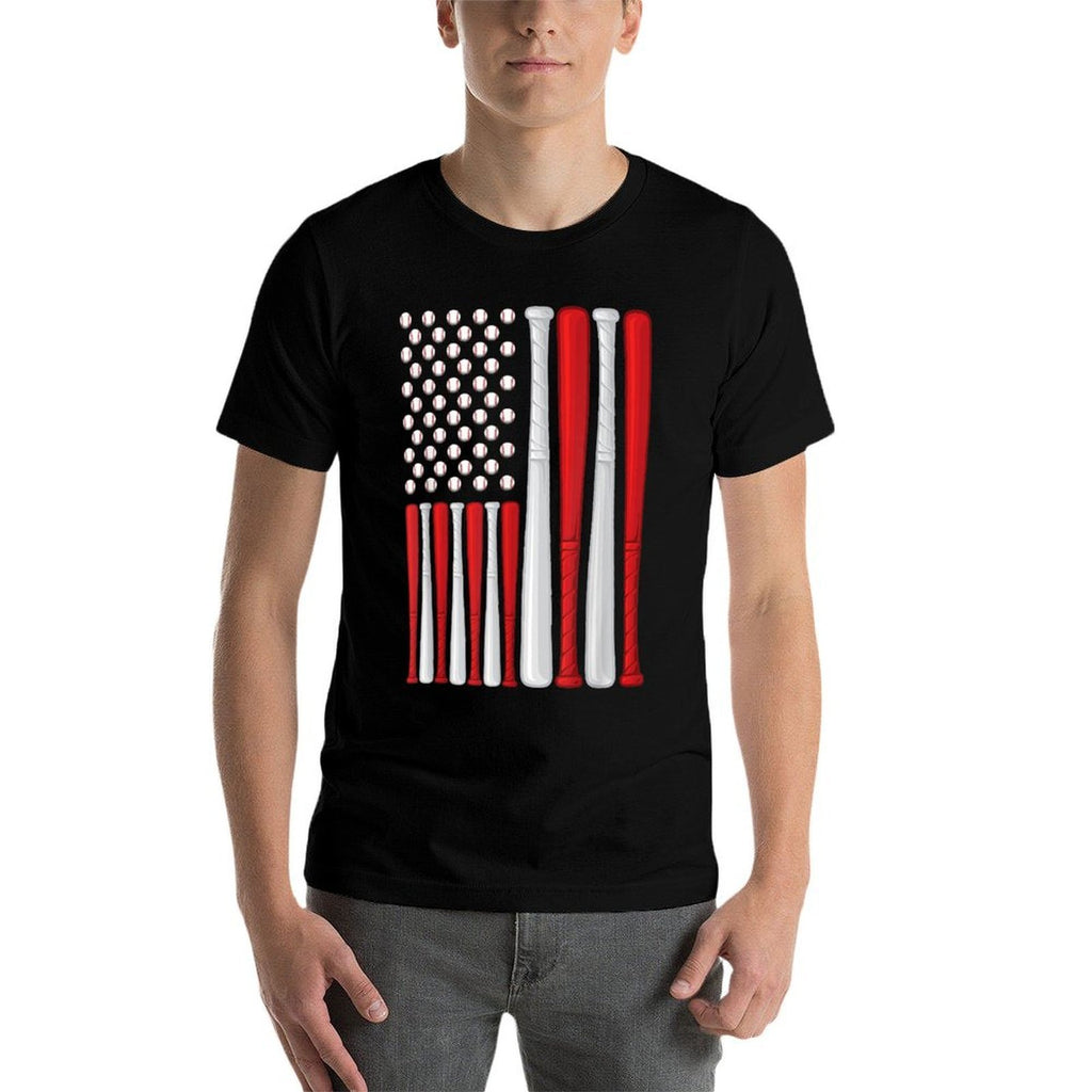 USA - American Baseball - Vintage Baseball  Relaxed-fit T-Shirt