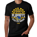 NBA Official Golden State Warriors 2025 Playoffs Game Time  Slim-fit Cut T-Shirt