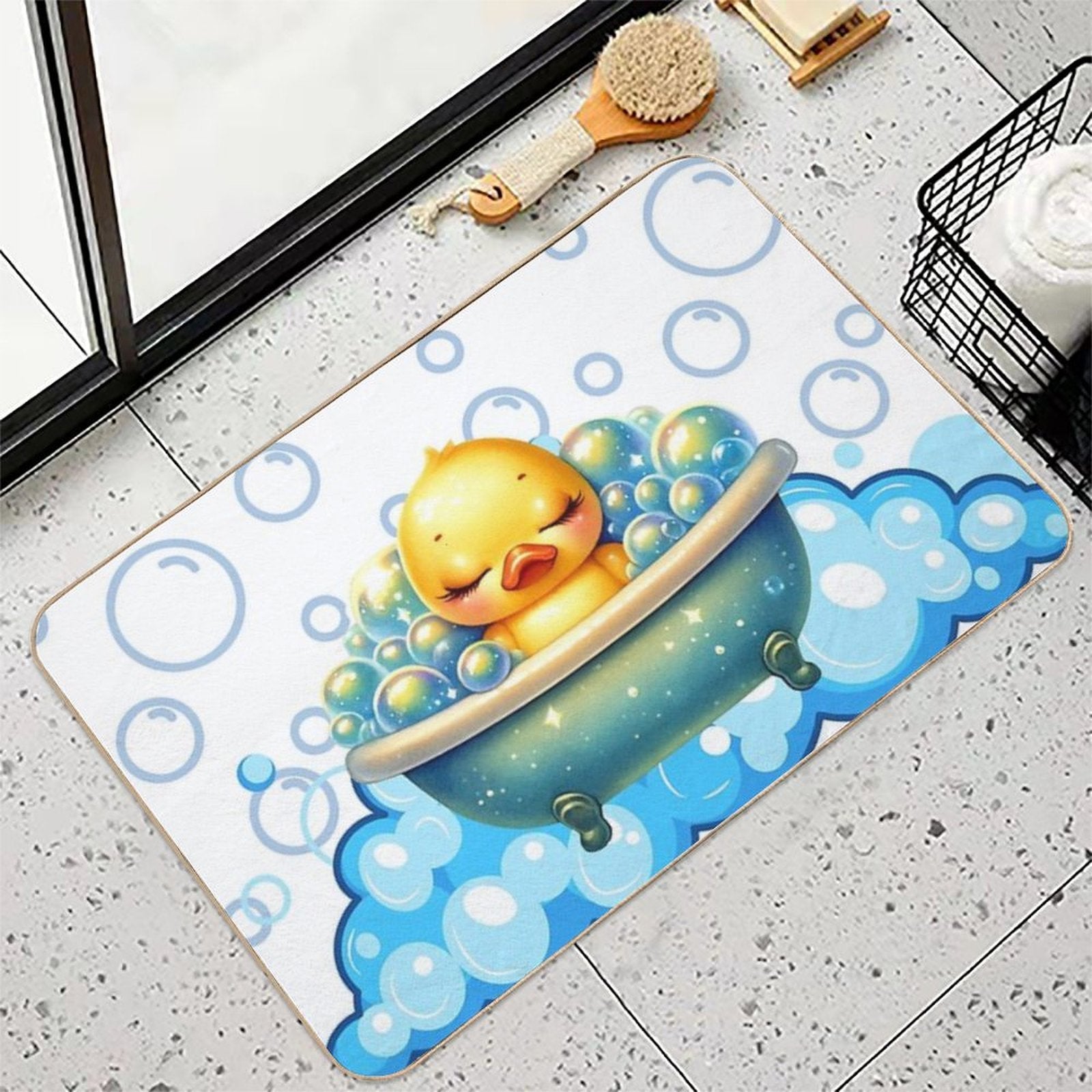 Bubble Bath Bliss  Fade-Resistant Bath Mat