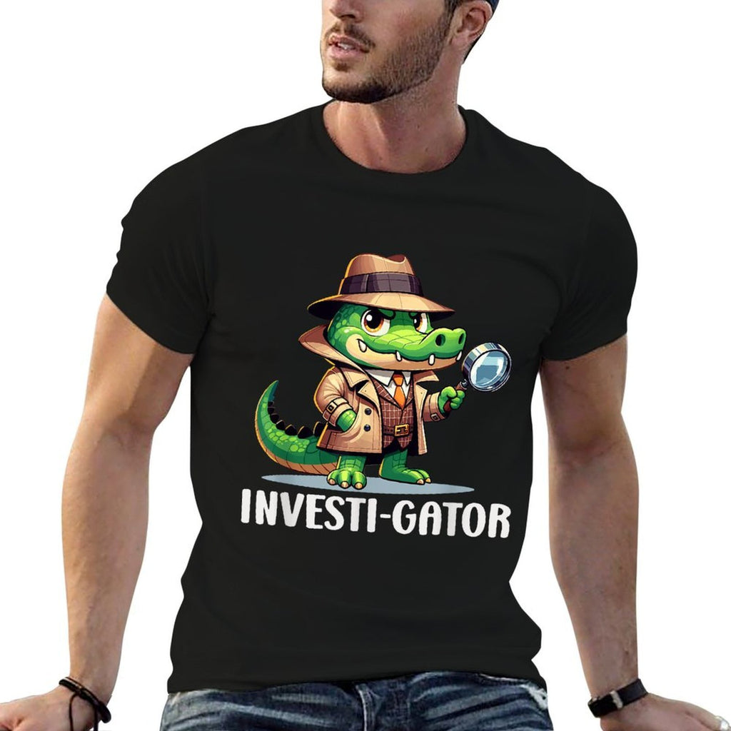 Private Investigator PI Funny Alligator Pun Detective Spy  Quick-drying T-Shirt