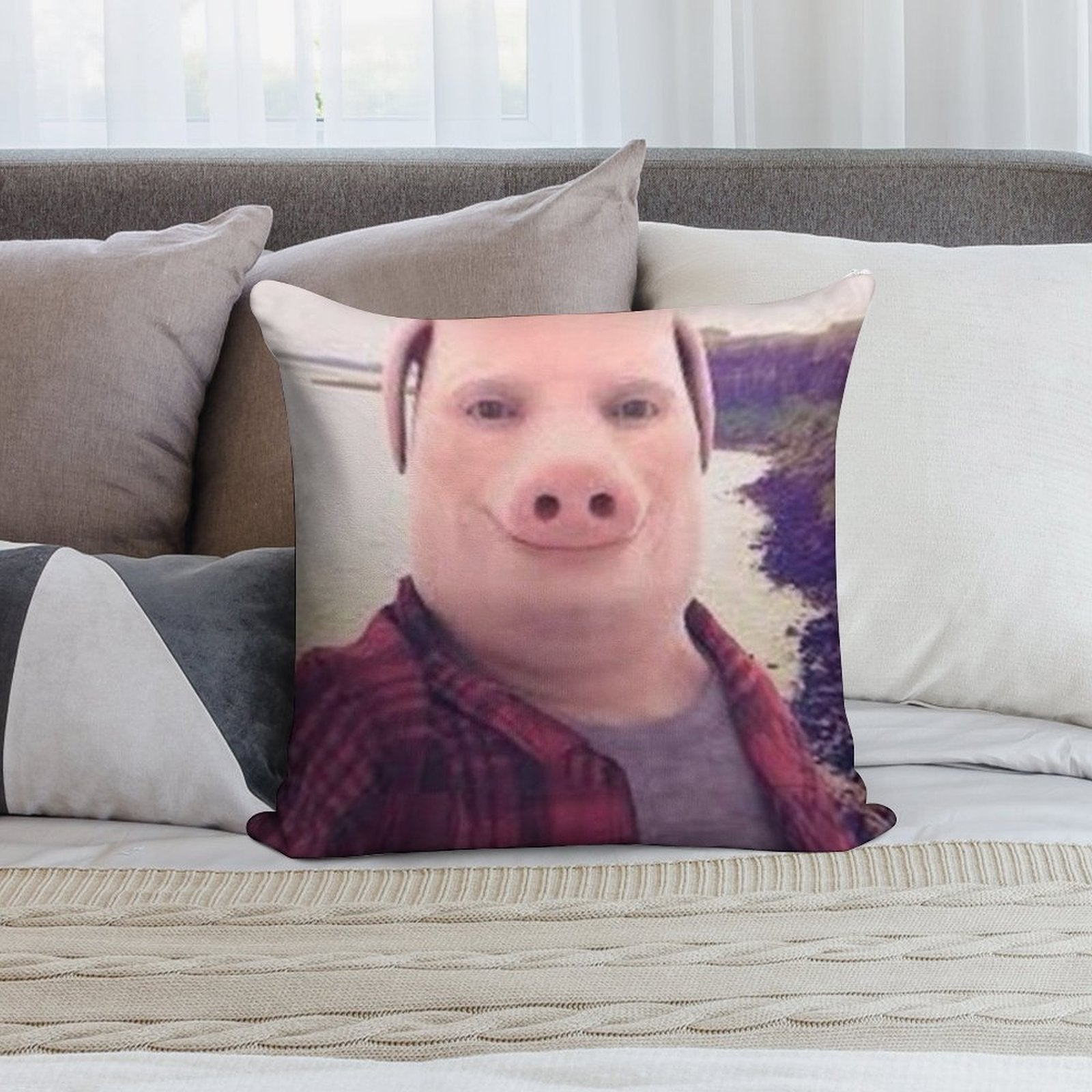 John Pork Soft Style Accent Throw Pillow