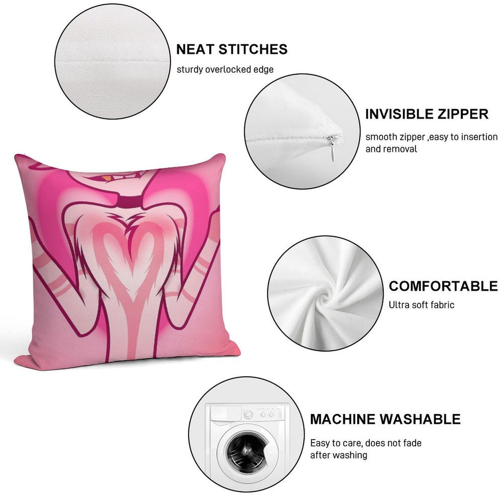 Floof Squish Soft Easy Maintenance Throw Pillow