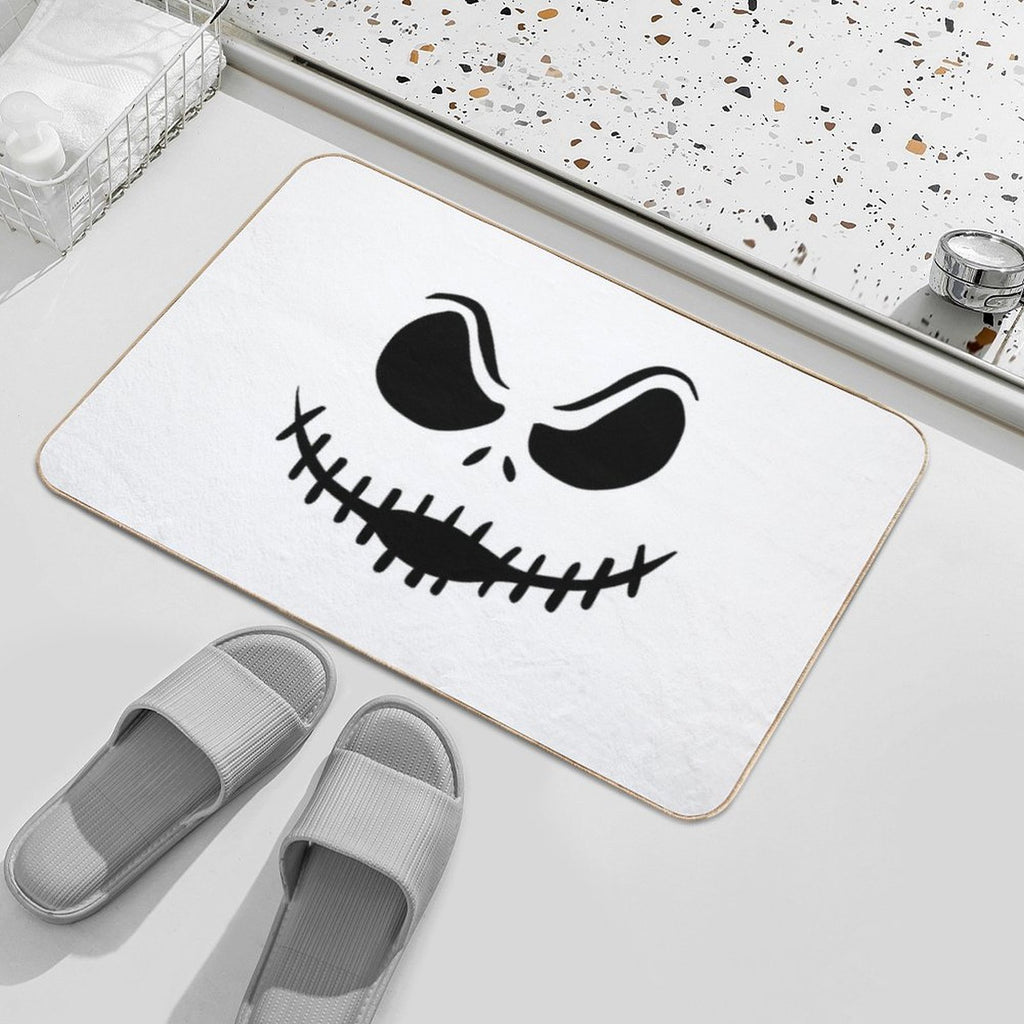 Jack Skellington Face  Rapid-Drying Bath Mat