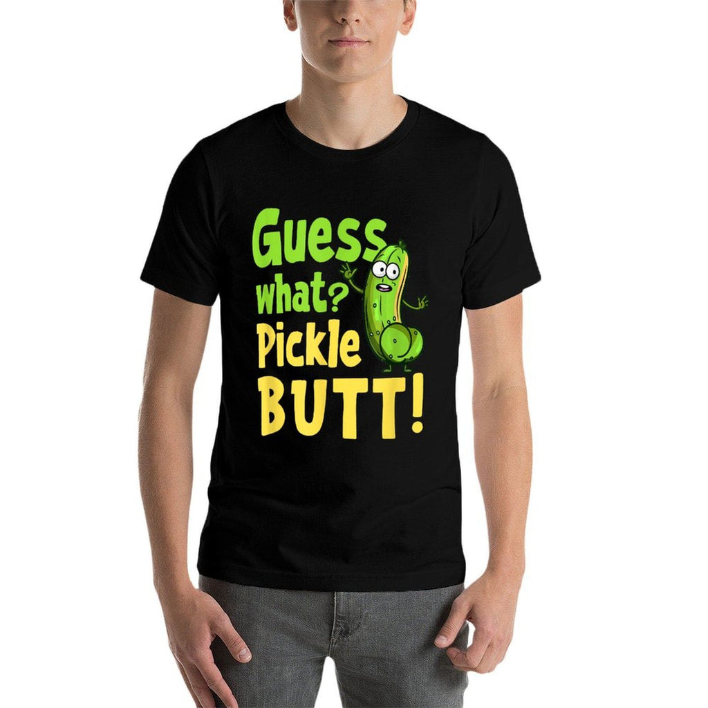 Guess What Pickle Butt! Funny Cucumber Meme Pickle Joke  Breathable T-Shirt