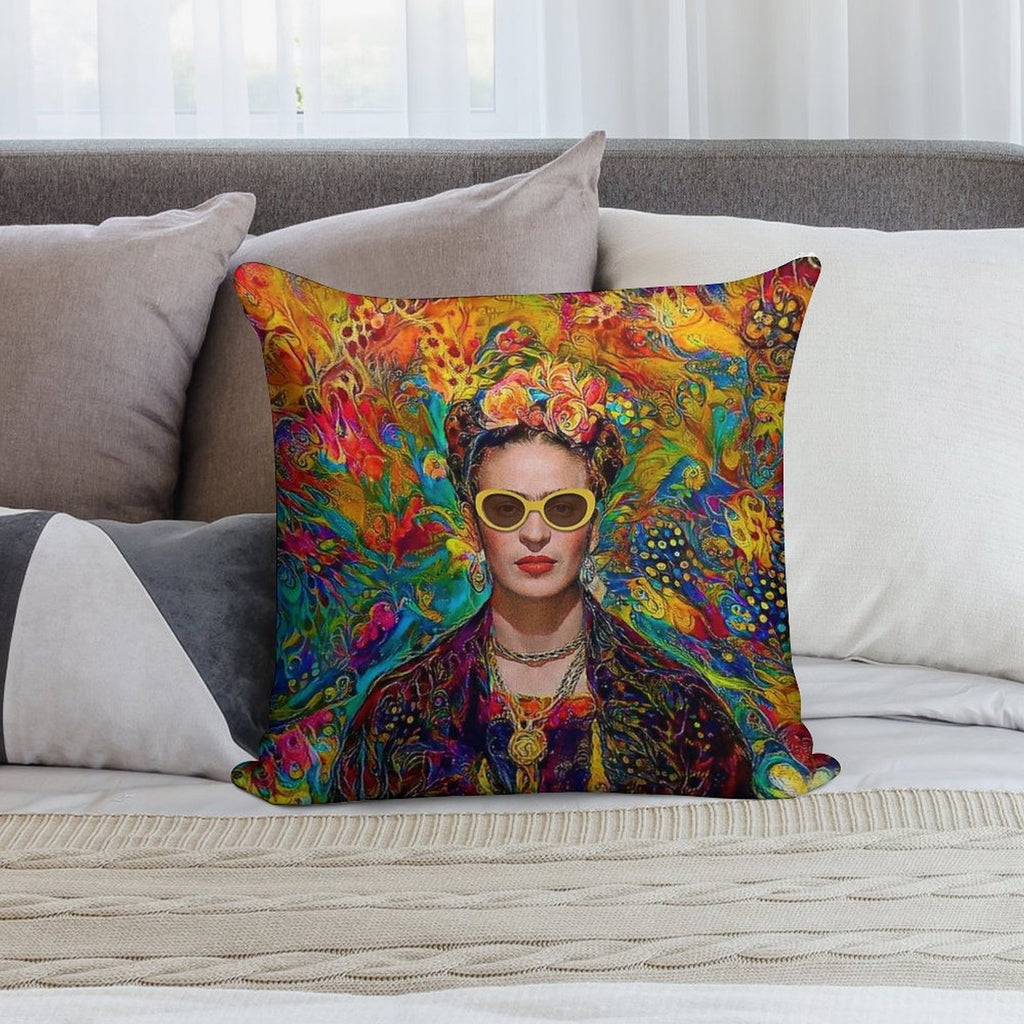 Sunglasses Frida Soft Washable Throw Pillow