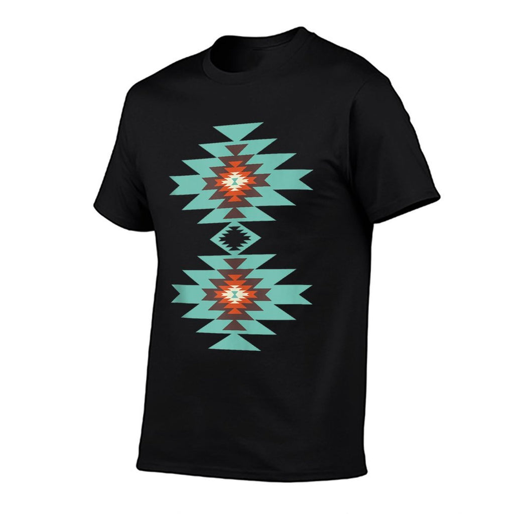 Southwest Santa Fe Geometric Navajo Tribal Indian Pattern  Graphic-printed T-Shirt