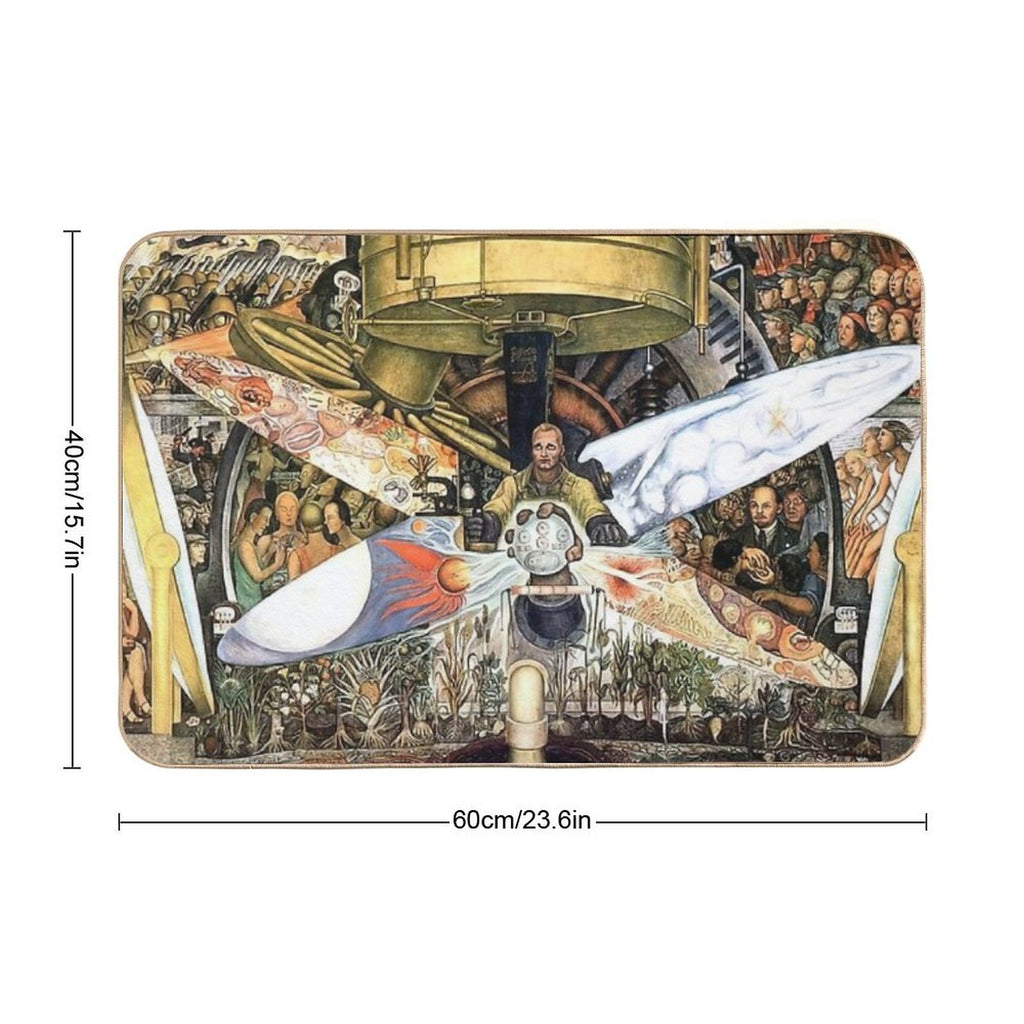 Diego Rivera Famous Paintings  Versatile Bath Mat