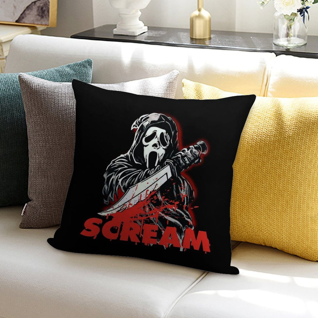 Scream Movie Soft Reinforced Edging Throw Pillow