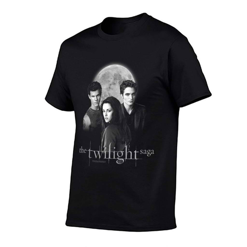 Twilight Saga Black & White Photo Jacob, Bella, Edward Movie  Wrinkle-resistant T-Shirt