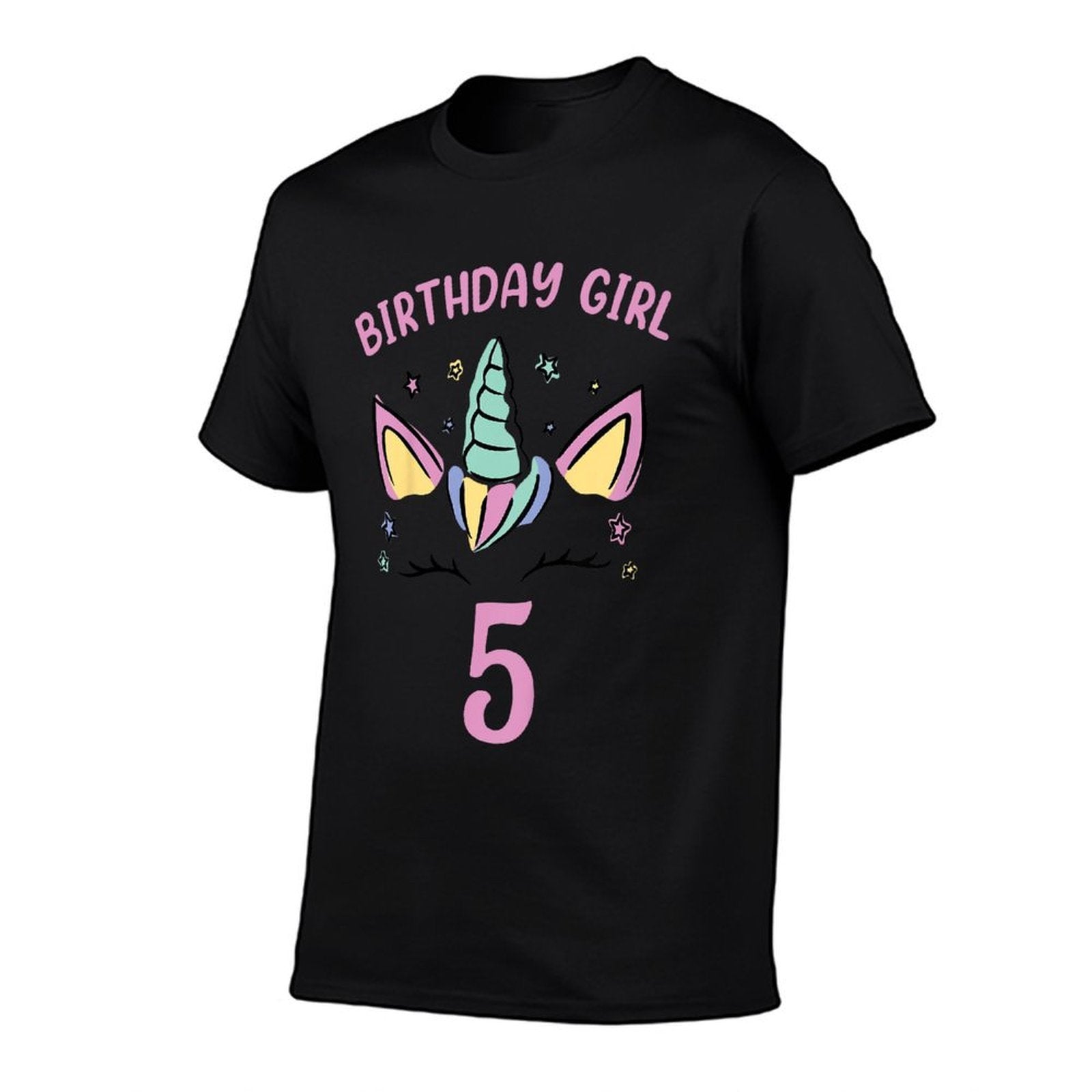 Kids 5th Birthday Unicorn Girls Birthday Girl 5  Quick-drying T-Shirt
