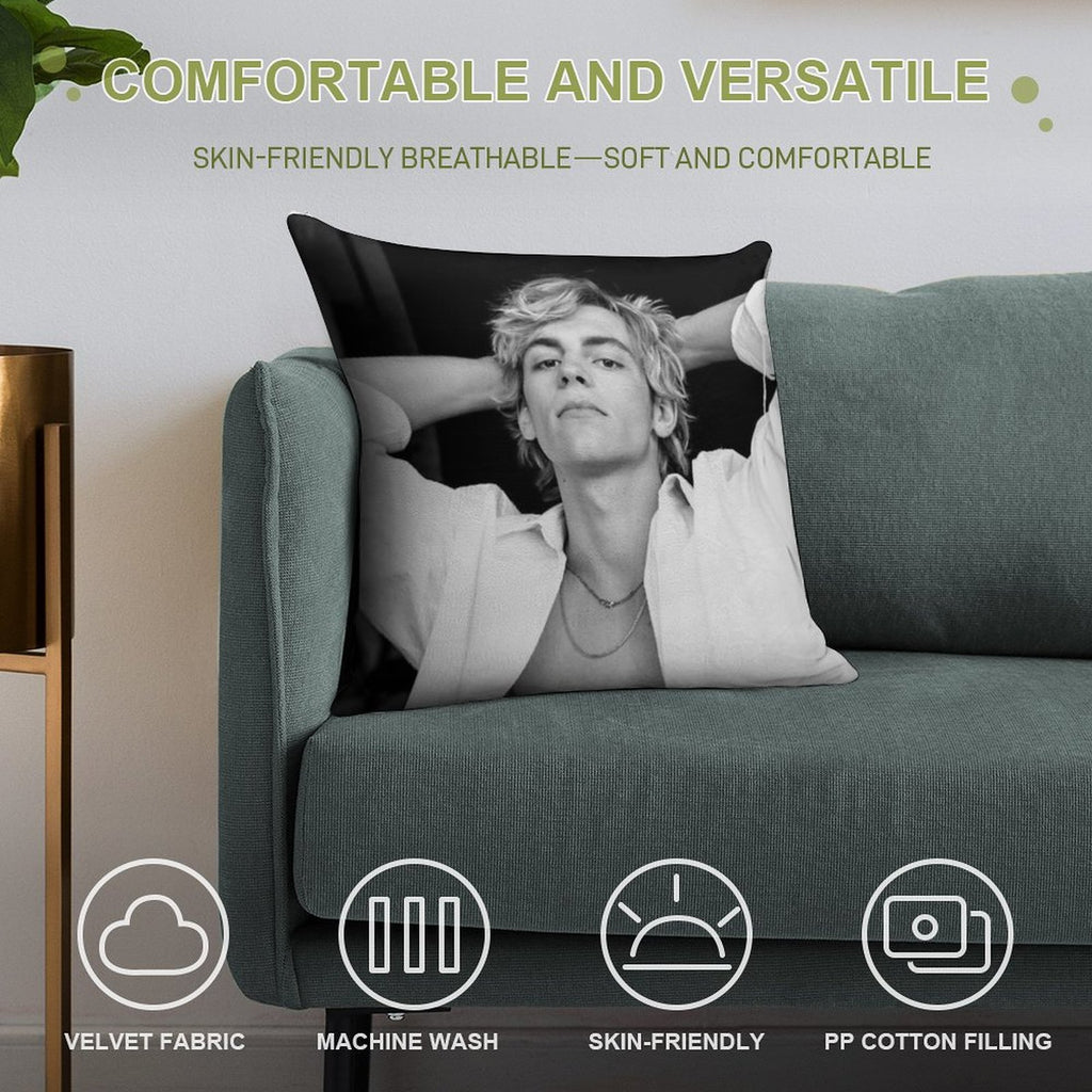 Ross Lynch Soft Decorative Cover Throw Pillow