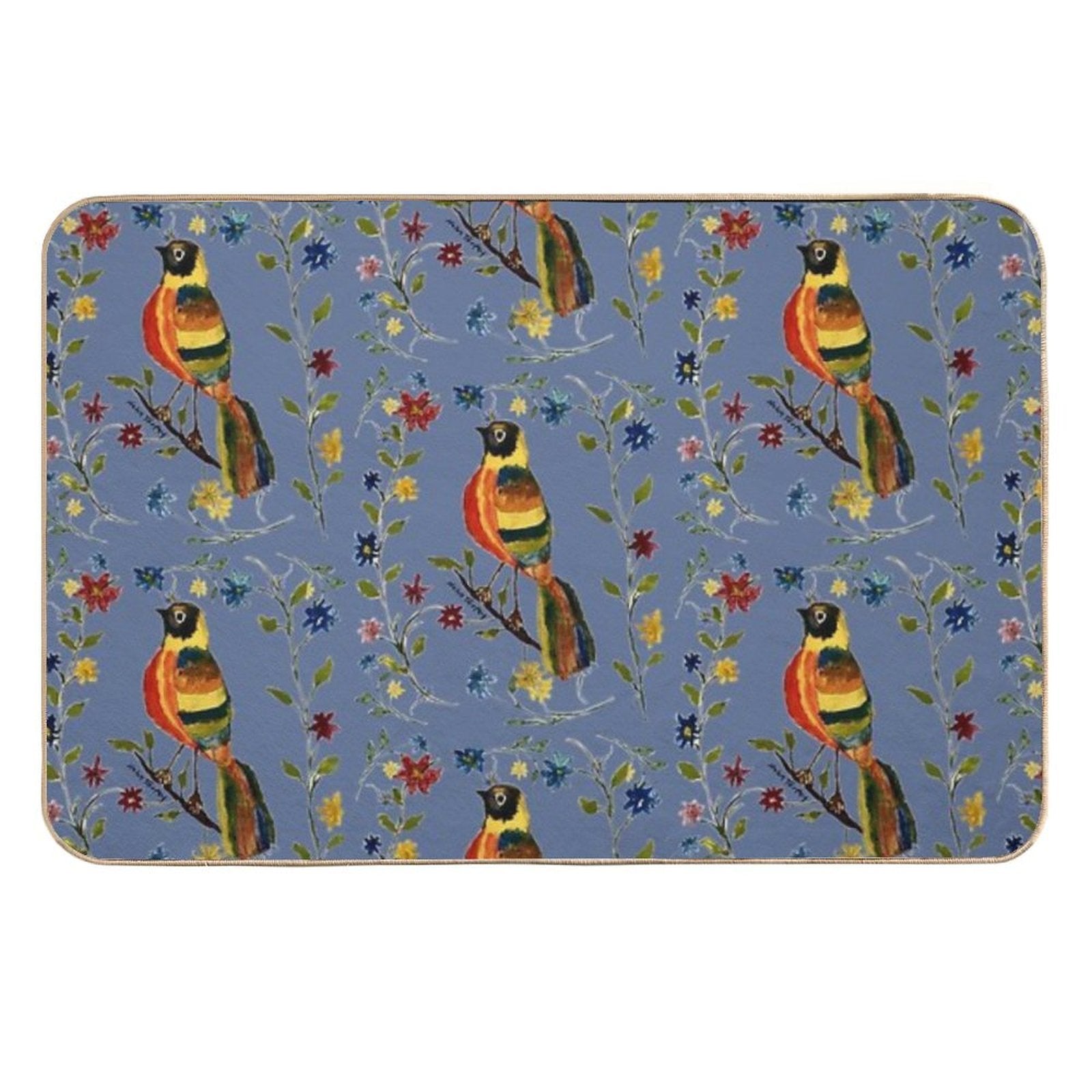 Tropical Bird  Odorless Bath Mat