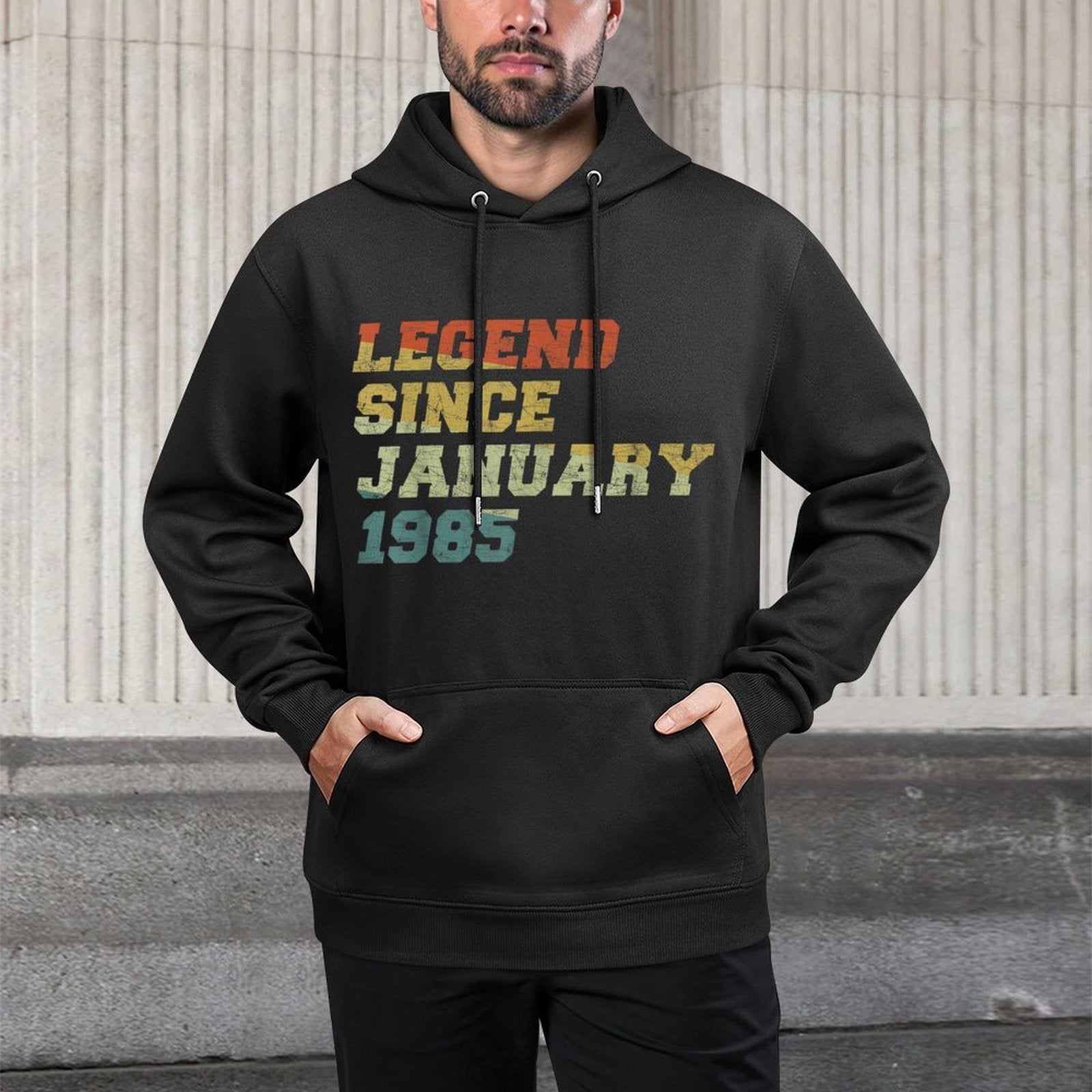 40 Years Old Legends Since January 1985 40th Birthday Easy Care Hoodie