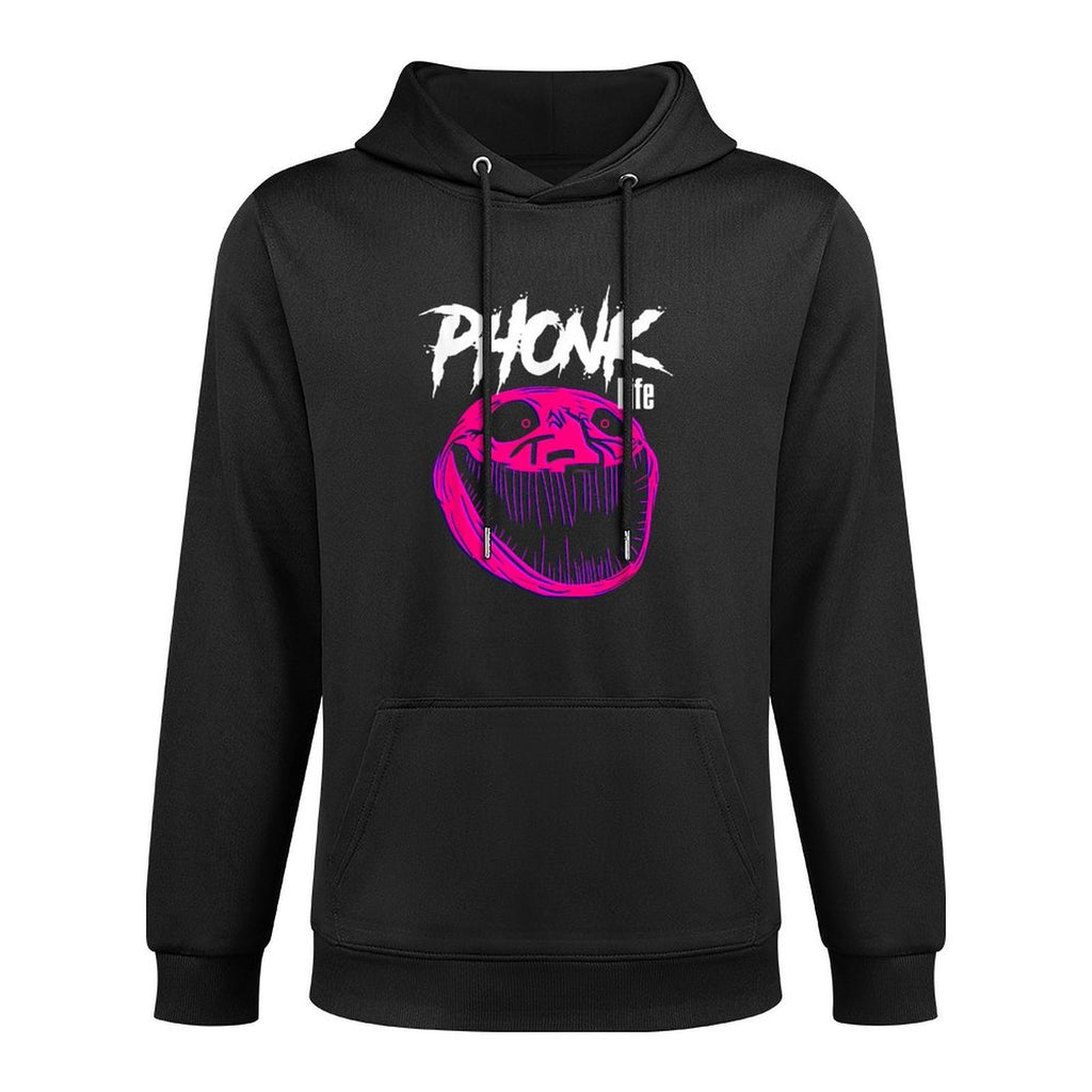 Meme Scary Troll Sigma Phonk Adjustable Hood Hoodie