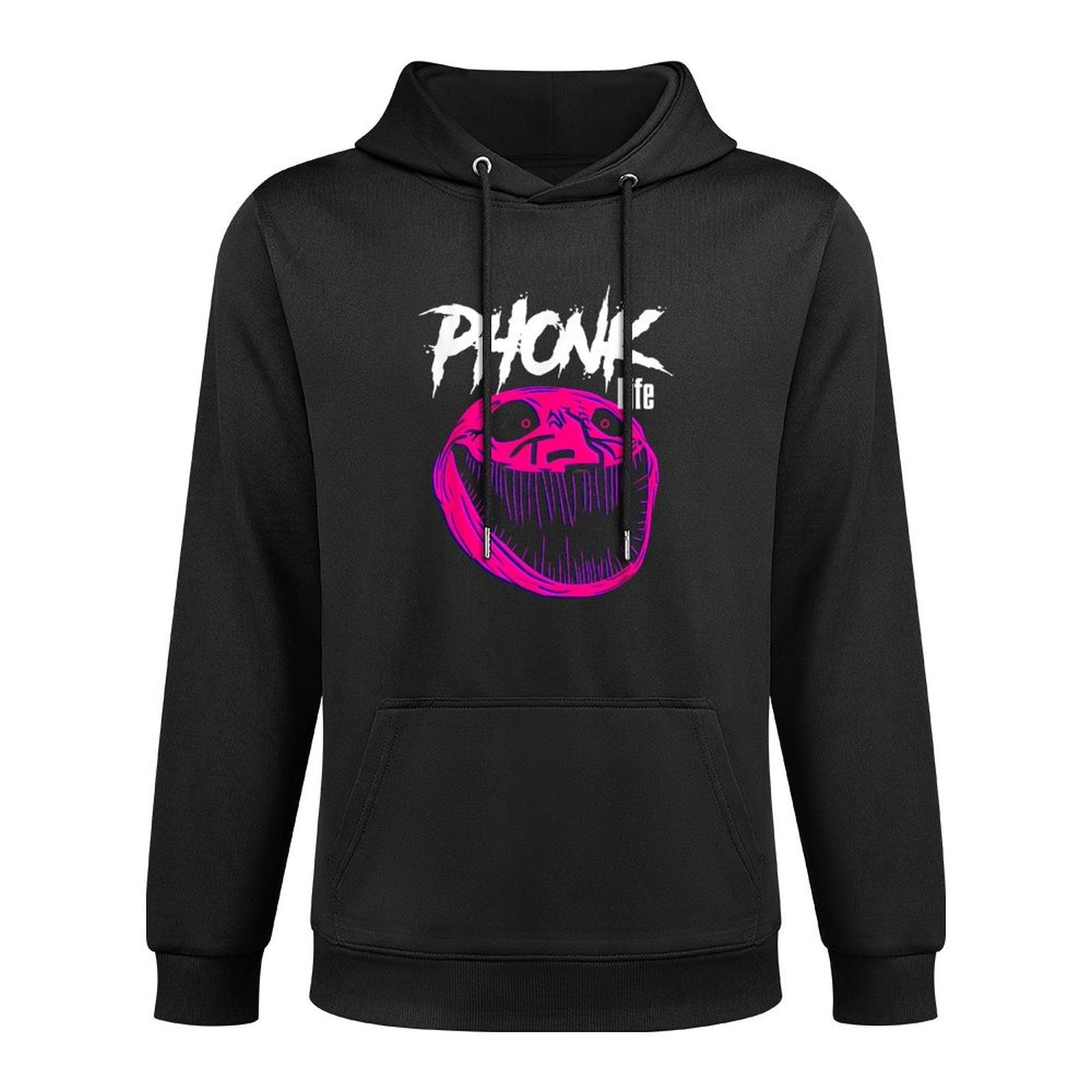 Meme Scary Troll Sigma Phonk Adjustable Hood Hoodie