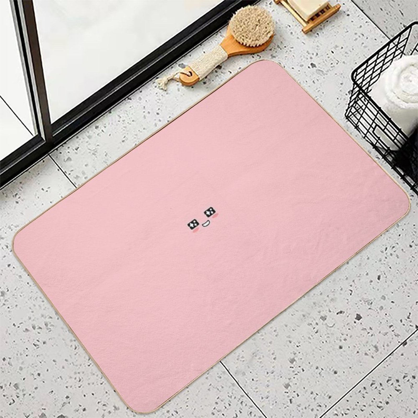 KakaoTalk Friends Apeach Face (카카오톡)  Stain-Proof Bath Mat
