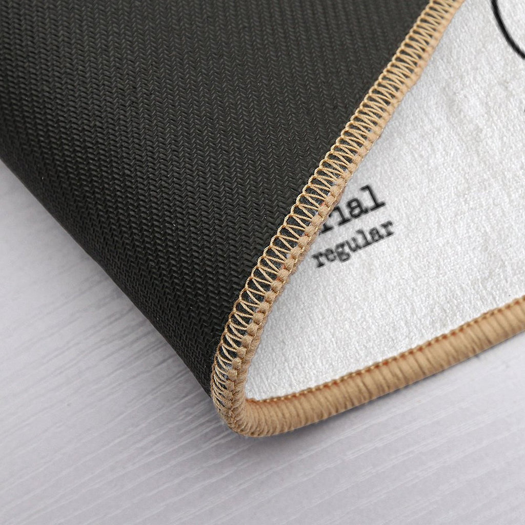 Wich One Is Your Butt Font  Eco-Friendly Bath Mat