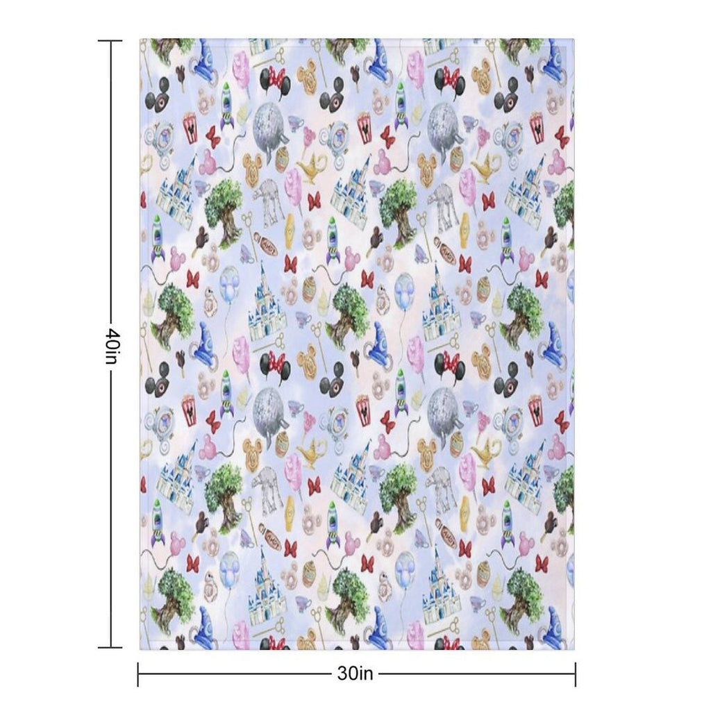 WDW Park Hopper Gift-ready Throw Blanket