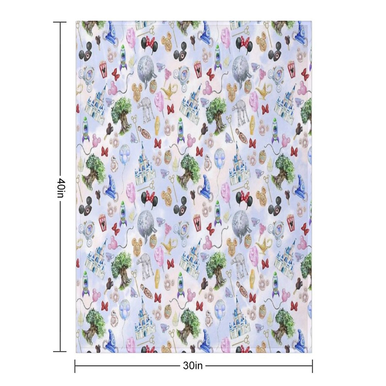 WDW Park Hopper Gift-ready Throw Blanket